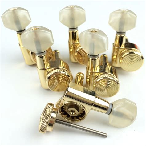 Gold Guitar Locking Tuners Electric Guitar Machine Heads Tuners Jn 07sp Lock Tuning Pegs With