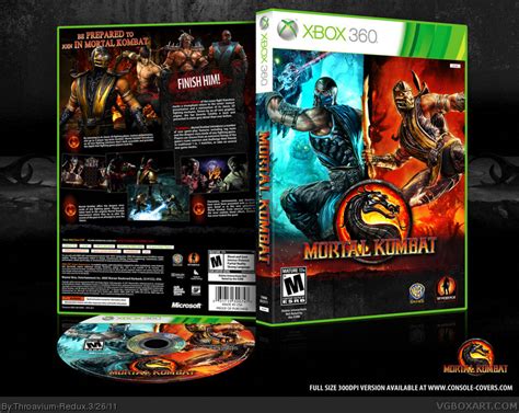 Mortal Kombat Xbox 360 Box Art Cover By Throavium Redux