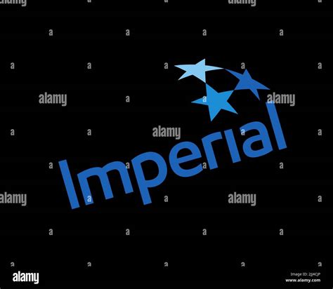 Imperial Oil Rotated Logo Black Background Stock Photo Alamy