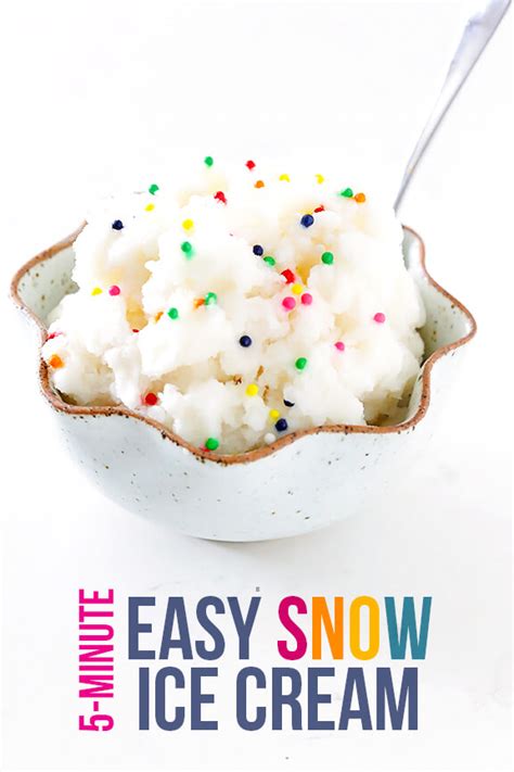 Mix the evaporated milk, sugar and vanilla together, then take outside and mix with the snow. Snow Ice Cream | Gimme Some Oven