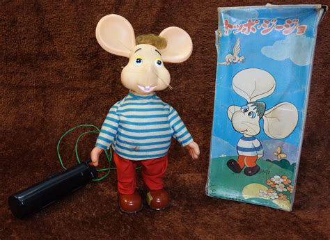 Topo Gigio The Italian Mouse Battery Op Toy By Marusan 1960s Vintage Toys 60s Toys Tin Toys