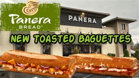 Panera Bread New Toasted Baguettes Buffalo Chicken Pepperoni Youtube