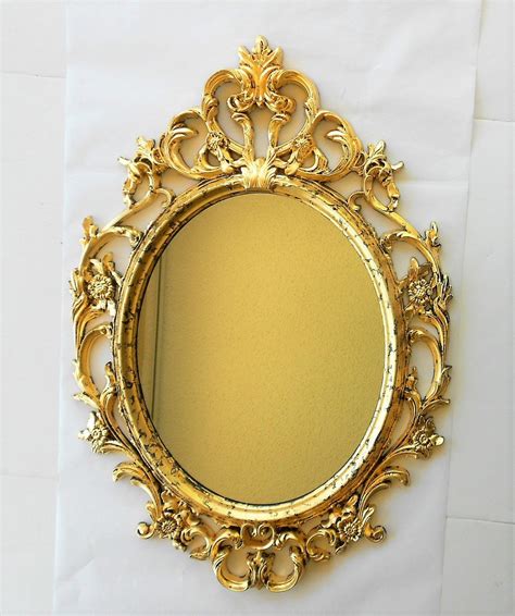 335 H Mirror Gold Gold Frame Oval Mirror Large Oval Wall Mirror