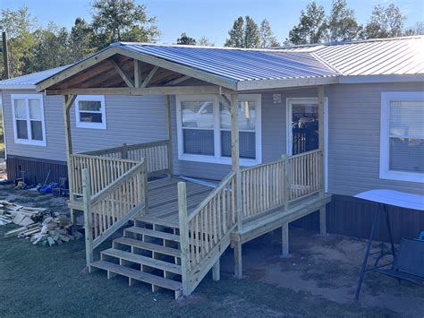 Mobile Home Outdoor Ideas, Mobile Home Decks And Porches, Porch Ideas