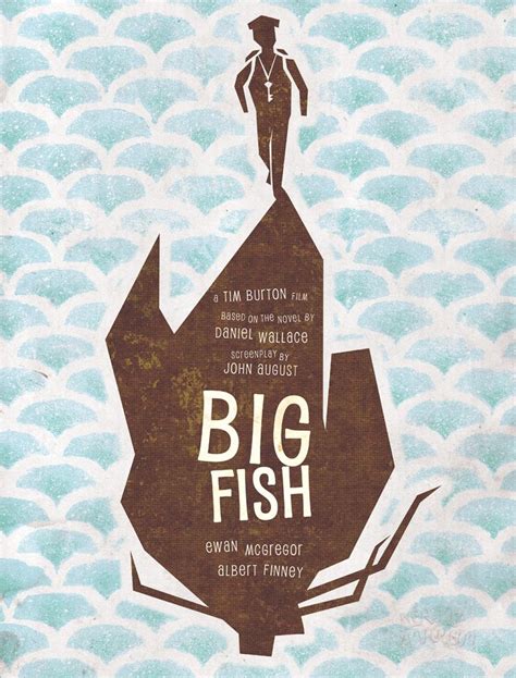 Big Fish 2003 Minimal Movie Poster By Sergio Marcon Amusementphile