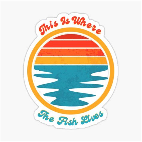This Is Where The Fish Lives Sticker By Tjwdraws Redbubble