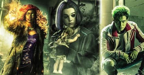 First Titans Posters Reveal Beast Boy Raven And Starfire