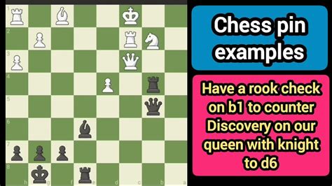 Chess Pin Examples Youtube