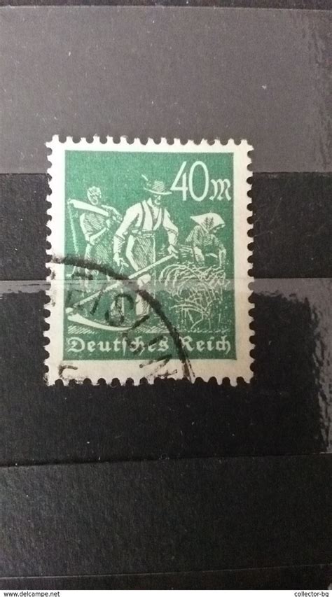 Rare 40m Deutsche Reich Germany Empire 1923 Used Stamp Timbre For