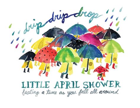 Bring On The April Showers Printable Calendar April Showers Bullet