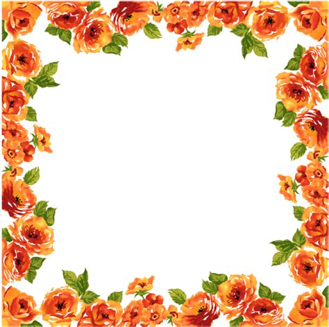 Pin By 2 The Moon And Back On Picsart Frames Flower Border Clipart