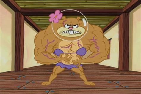 Sandy Cheeks Animated Muscle Women