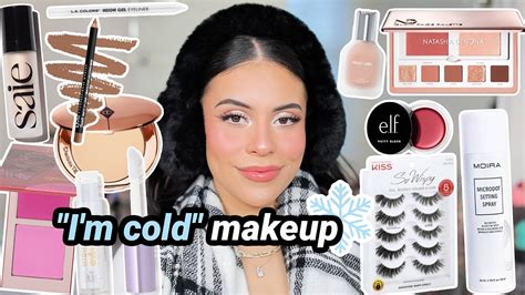 Trying The “im Cold” Makeup Look ️ Glowy Winter Makeup Youtube