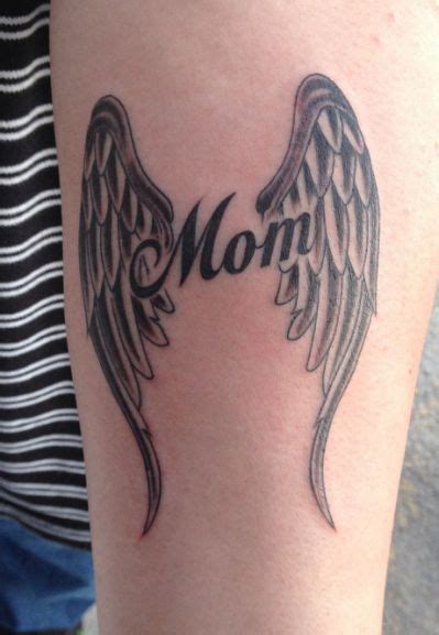 Collection Of 25 Mom Angel Tattoo Mother Tattoos Wings Tattoo Tattoos