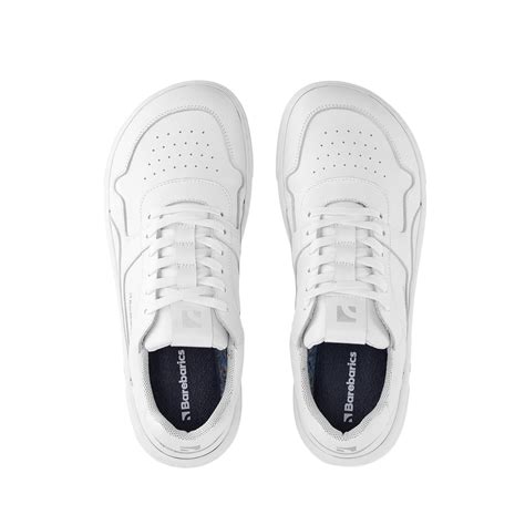 Barefoot Sneakers Barebarics Zing All White Leather Barebarics