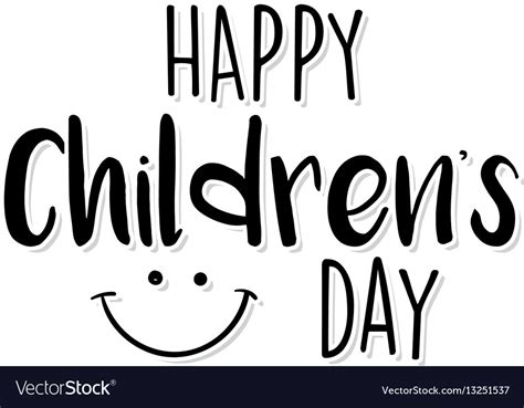 Happy Children Day Royalty Free Vector Image Vectorstock