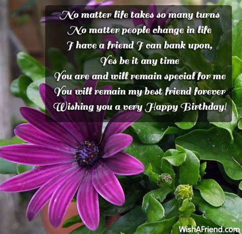 No Matter Life Takes So Many Best Friend Birthday Wish
