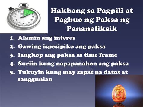 Mga Paksa Sa Pananaliksik Sa Filipino Pagbasa At Pagsulat Tungo Sa