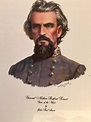 GENERAL NATHAN BEDFORD FORREST 1862 CIVIL WAR ; HAND COLOR TINTED PHOTO ...