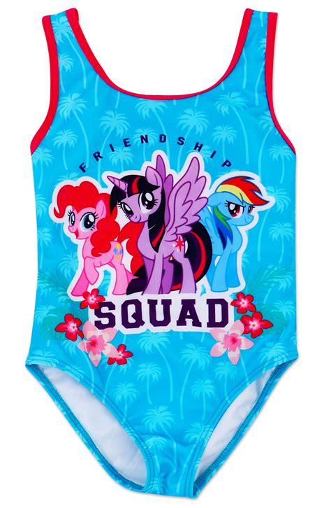 My Little Pony Girls My Little Pony One Piece Swimsuit 4 Walmart