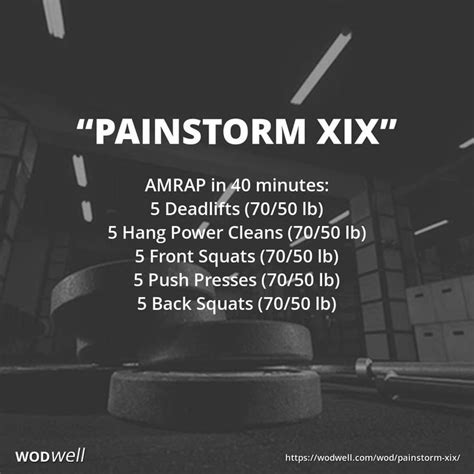 Painstorm Xix Workout Brand X Crossfit Benchmark Wod Wodwell