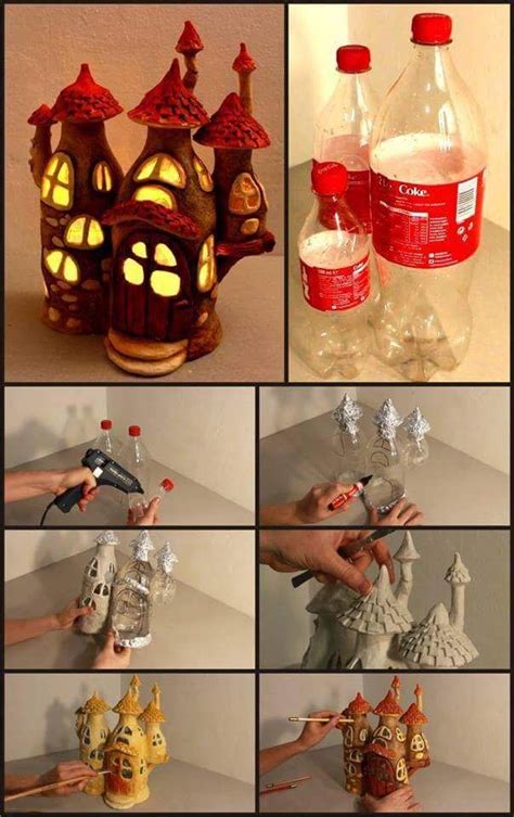 Fairy House Made From Coke Bottles Fairy Crafts Fairy House Diy