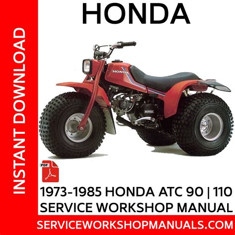 honda atc 90 110 1973 1985 service workshop manual service workshop manuals
