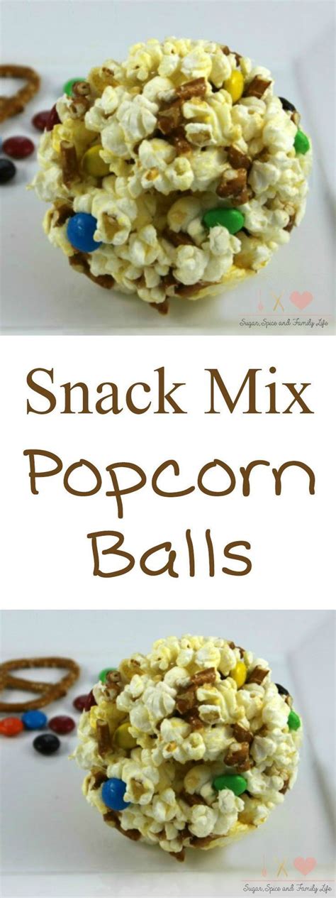 Snack Mix Popcorn Balls Recipe Gator Mommy Reviews Popcorn Balls
