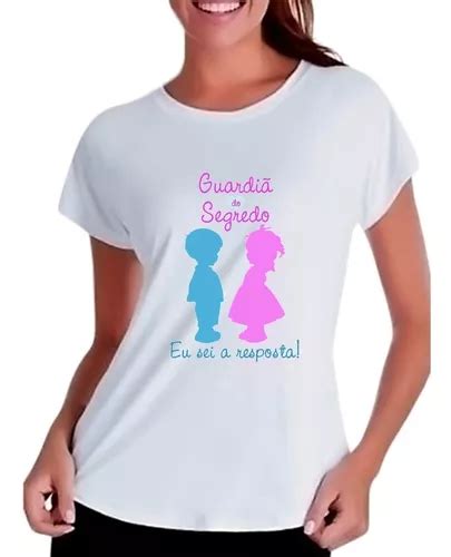 Camiseta Chá Revelação Bebê Menina Menino Guardiã Do Segredo