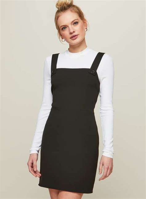 Black Pinafore Dress Black Pinafore Black Pinafore Dress Outfit