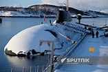 Northern Fleet submarines at Gadzhiyevo naval base in the Murmansk ...