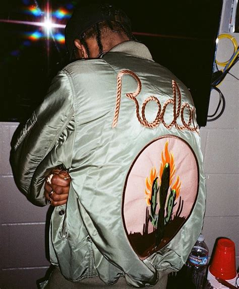 Travis Scott Dons Customized Alpha Industries Bomber Jacket The Source