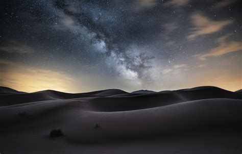 Wallpaper Desert The Milky Way Desert Milky Way Images For Desktop