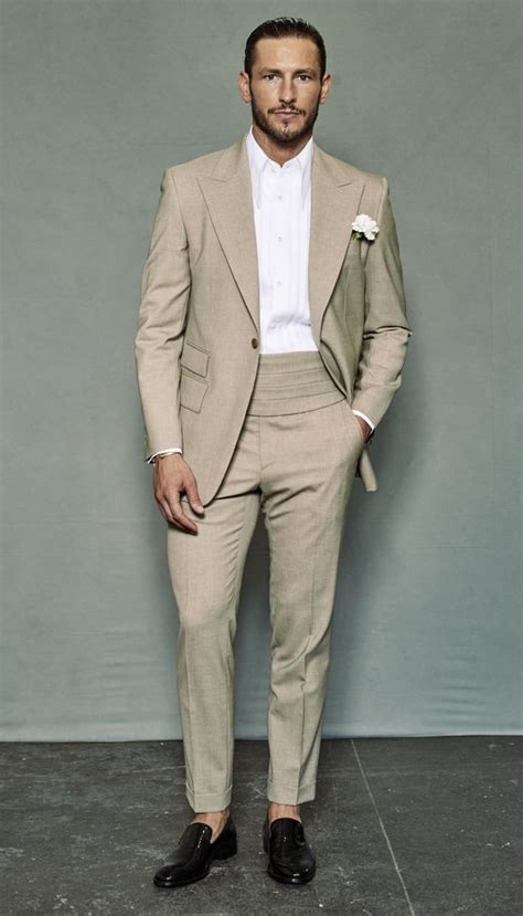 Latest Coat Pant Designs Beige Ivory Wedding Suits Slim Fit 2 Piece