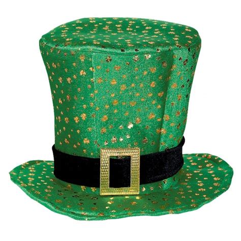 Irish Shamrock Green Gold Buckle St Patricks Day Ireland Clover Top