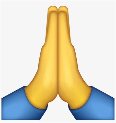 Emoji Emoji Pray Thankyou Thanks Praying Hands Emoji Png Transparent Png X Free