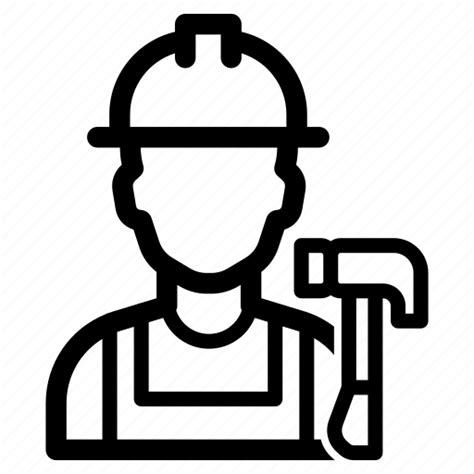 Avatar Carpenter Construction Man Profession Worker Icon