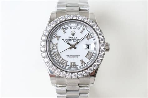 N9 Swiss Rolex Presidential Diamond Bezel Replica Watch Day Date Ii
