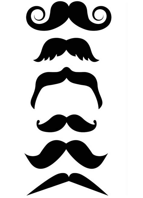 Printable Moustache Clipart Best