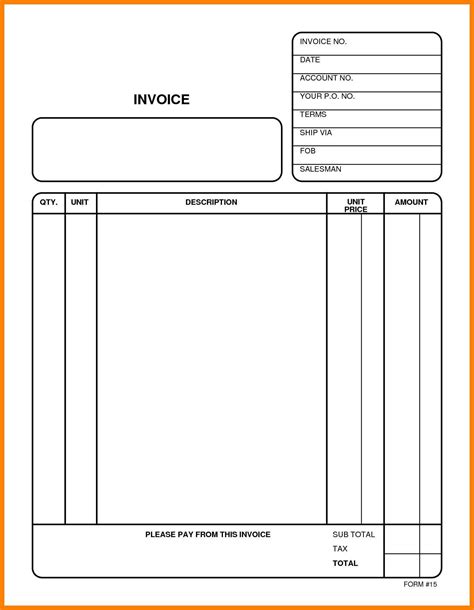 Copy Of A Blank Invoice Invoice Template Free 2016 Copy Of Blank Free