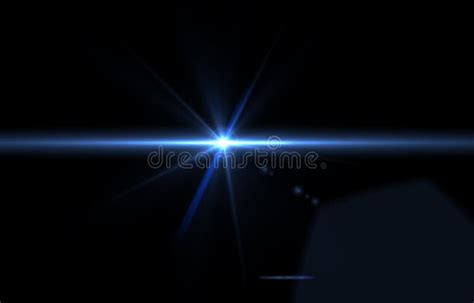 Lens Flare Overlay Texture Light Flare On Black Background Object