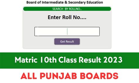 All Punjab Boards 10th Class Result Gazette 2023 Download Now