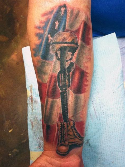 50 Fallen Soldier Tattoo Designs For Men Memorial Ideas Soldier
