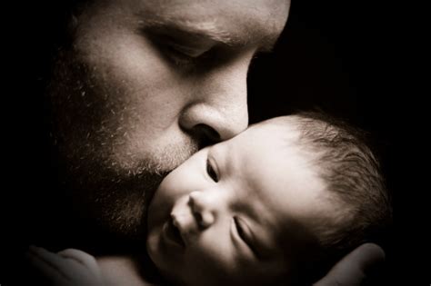 Father Kissing Newborn Stock Photo Download Image Now Istock