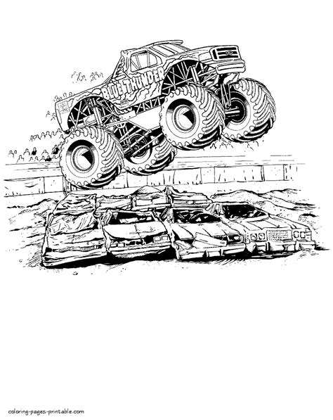 Free Printable Monster Truck Coloring Pages COLORING PAGES PRINTABLE COM