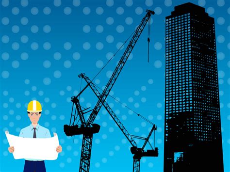 Architect And Skyscraper Construction Backgrounds Architecture Blue