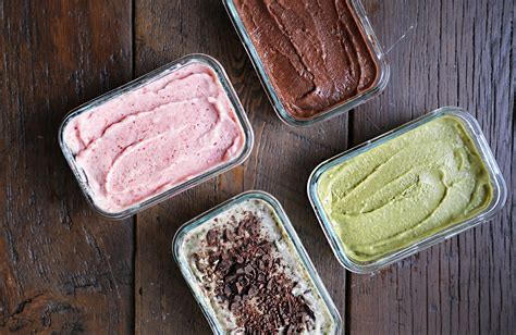 Pour the mixture into the freezer bowl of an ice cream maker, and freeze according to manufacturer's directions. One-Ingredient Banana Ice Cream & 4 Flavors