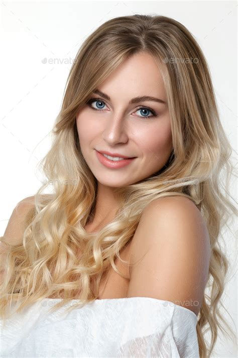Portrait Of Beautiful Blonde Woman Stock Photo By Dutko PhotoDune