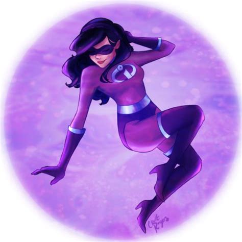 Violet In Her Purple Protective Forcefield From The Incredibles Disney Incredibles Disney Fan
