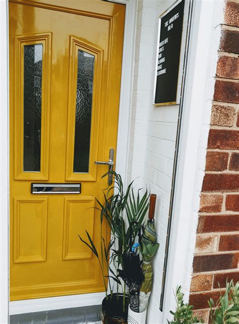 Paint the door from the top down, using a wide brush for corners or crevices and a small roller for flat panels. painted upvc front door (With images) | Painted upvc door ...
